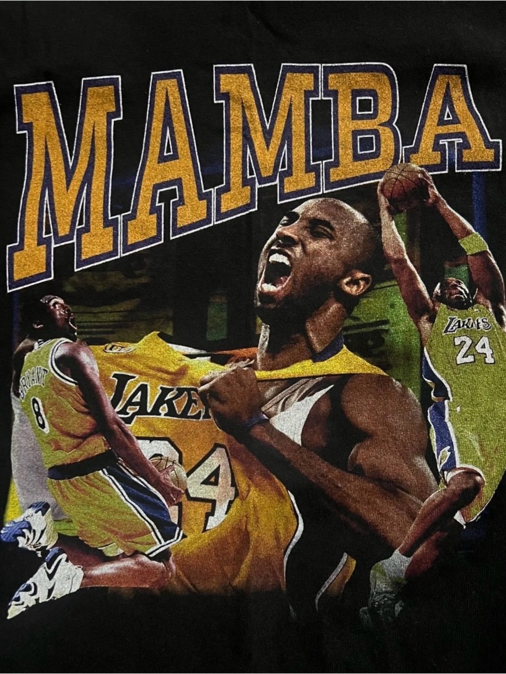 12 MAMBA LAKERS KOBE BASKETBALL TSHIRT- SMALL TEE #1